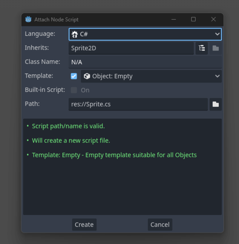 Attaching a node script