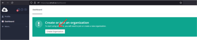 Creating an organization in Elmah