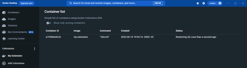 Modified extension with switch
