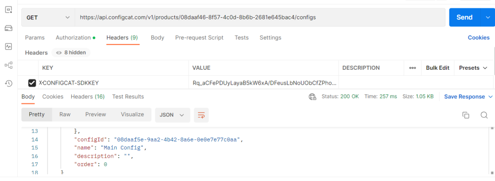Product Request Response