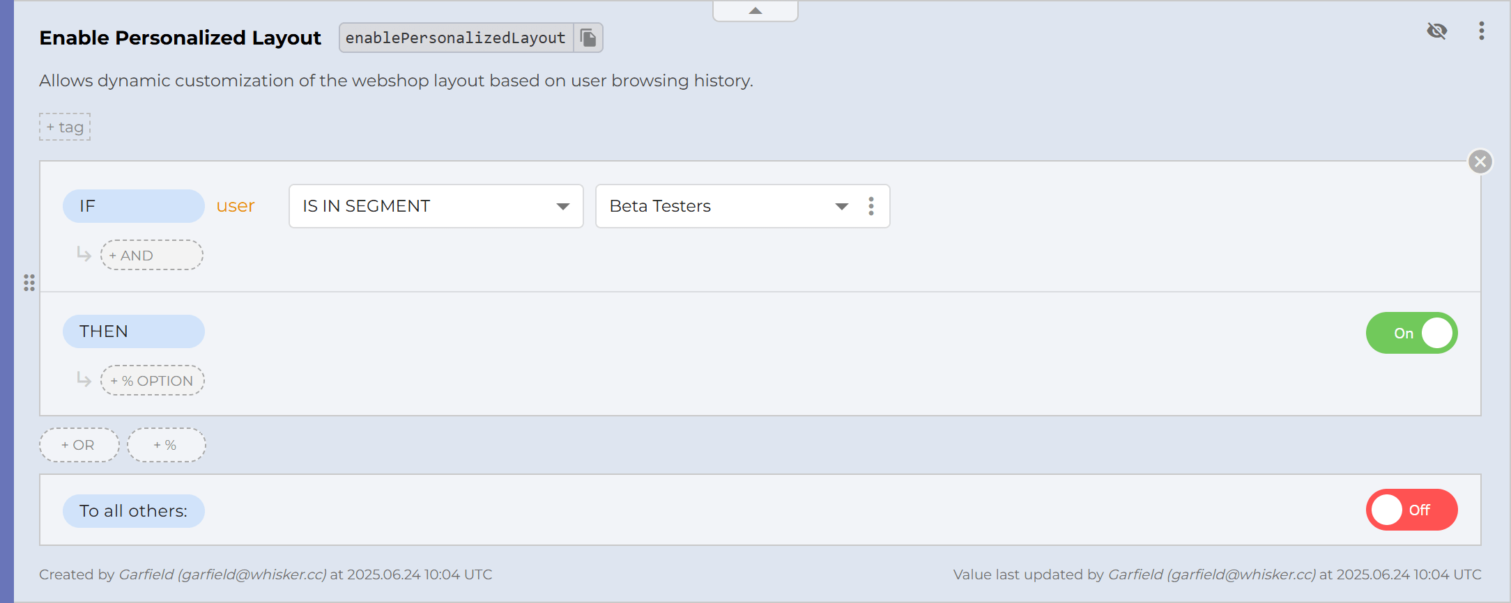 Beta testing example