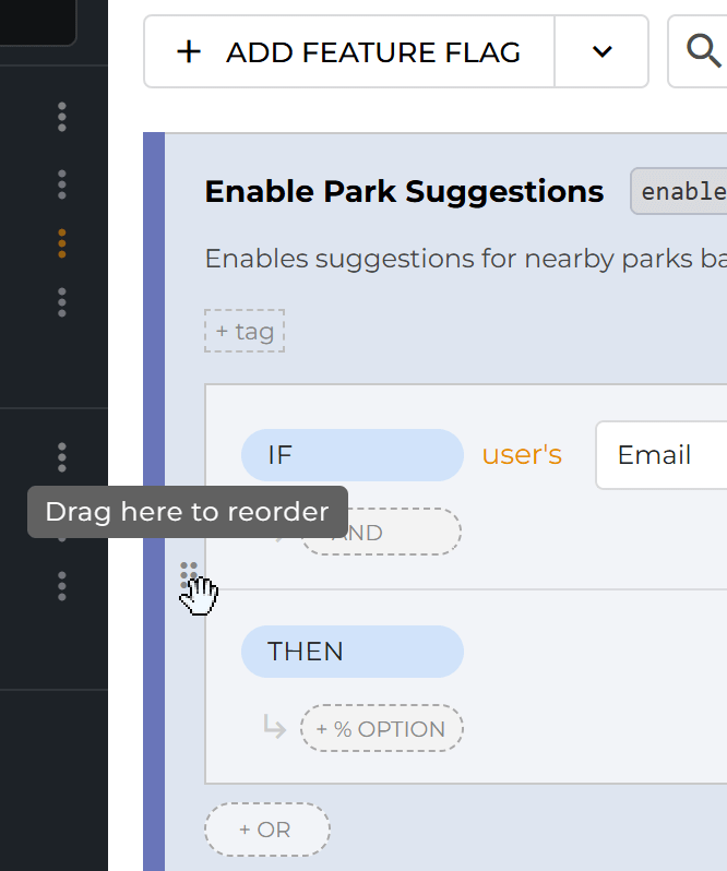 Change targeting rule order